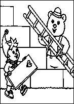 coloriage oui oui aide son ami